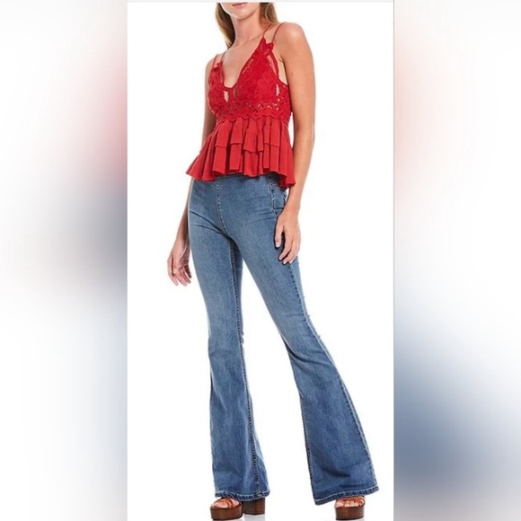 Free People Adella Cami - Red - Picture 2 of 6